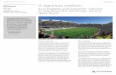 A signature stadium · Autodesk Customer Success Story Buro Happold COMPANY Buro Happold LOCATION Natal, Brazil SOFTWARE Autodesk ® Revit Structure Autodesk® Robot™ …