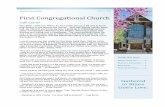 First Congregational Church - WordPress.com · 08/03/2016 · First Congregational Church ... “There are three things in my life which I really love: ... especially those who braved