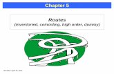 Chapter 5 Routes - Connect NCDOT · Chapter 5 Routes (inventoried, coinciding, high order, dummy) ... High Order Route Segments Example 2 Step A Step B Step C Step D. You should get