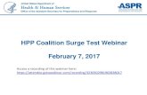 HPP Coalition Surge Test Webinar - Amazon Web Services coalition surge... · HPP Coalition Surge Test Webinar ... 47 Med Surg (104 additional ... Lifescape – some PEDS capability