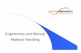 Ergonomics and Manual Material Handling - MHI€¦ · Ergonomics and Manual Material Handling . James J. Galante Chairman EASE Council ... easy lifting and maneuvering of these heavy
