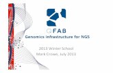 Genomics infrastructure for NGS - Bioinformaticsbioinformatics.org.au/ws13/.../3/FullPresentations/...presentation.pdf · Genomics infrastructure for NGS . ... • Local%(department/insFtute)%services%