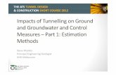 Tunnelling on Ground Groundwater and Control … ATS TUNNEL DESIGN & CONSTRUCTION SHORT COURSE 2012 Scope of today’s presentation : • principles of the “Gaussian curve” empirical