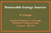 Renewable Energy Sources - ERNETwgbis.ces.iisc.ernet.in/energy/lake2006/programme/programme... · Problems with renewable energy sources are non- ... Ministry of Non-conventional