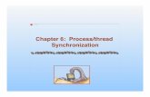 Chapter 6: Process/thread Synchronizationbox/os/ch06.pdf · Chapter 6: Process/thread Synchronization! Operating System Concepts! 6.2! Silberschatz, Galvin and Gagne ©2005! Module