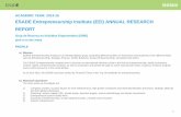 ESADE Entrepreneurship Institute (EEI) ANNUAL RESEARCH …itemsweb.esade.es/wi/research/eei/Investigacion/2014_15 EEI ANNUAL... · 1 ACADEMIC YEAR: 2014-15 ESADE Entrepreneurship