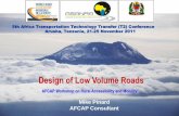 Design of Low Volume Roads - ric-uganda.comric-uganda.com/rc/files/4.6_Design_low_volume_roads_ AFCAP_works… · ... Tanzania Design of Low Volume Roads ... DCP Method of Pavement