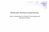 Molecular Surface Engineering - DECHEMAdechema.de/events_media/3+PolyAn.pdf · - Molecular Surface Engineering (MSE): systematic modification of a variety of surface materials on