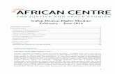 Sudan Human Rights Monitor February June 2014 - ACJPS€¦ · Sudan Human Rights Monitor February – June 2014 ... (PPAC) announced that the ... in the state after they refused his