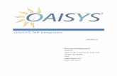 OAISYS SIP Integration - Complianceoaisys.com/downloads/OAISYS_SIP_Integration.pdf · 3300, Mitel 5000, Toshiba CIX, or ShoreTel to provide extension information and ... Navigate