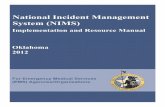 National Incident Management System (NIMS) - Oklahoma Guide All.pdf · For Emergency Medical Services (EMS) Agencies/Organizations National Incident Management System (NIMS) Implementation