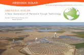 A New Generation of Parabolic Trough Technology · A New Generation of Parabolic Trough Technology . ... Near-term Focus on ... Solana Solar Power Plant Overview Power Block TES Solar