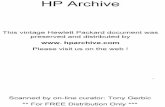 HP Archivehparchive.com/Manuals/HP-427A-Manual.pdfnents listed in the operating manual, for the specified period. We will repair or replace products which prove to be defective during