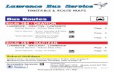 Lawrence Bus Service Map Booklet Final - Going Places · Bus Routes LAWRENCE - GRAFTON - LAWRENCE School Service - School Days Only Town Service - Every Tuesday & Friday - School