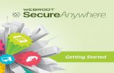 Getting Started - Webroot · When the scan completes, Webroot SecureAnywhere opens to• If you’re installing from a CD, insert the CD into the drive the Overview panel.