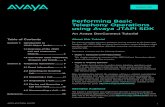 Performing Basic Telephony Operations using Avaya JTAPI ...avaya.dwalin.ru/wp-content/uploads/2010/04/Performing-Basic... · Performing Basic Telephony Operations using Avaya JTAPI