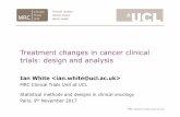 Treatment changes in cancer clinical trials: design and ... · Treatment changes in cancer clinical trials: design and analysis ... nRisk Placebo 105 18 / 55 5 / 26 4 / 6 0 / NA ...