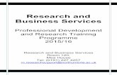 Research and Business Services - Northumbria University for your viva: ... Developing Research Resilience: Surviving Your Doctorate 10 ... Research and Business Services