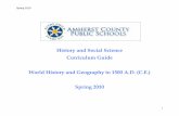 History and Social Science Curriculum Guide World … and Social Science Curriculum Guide World History and ... The history and social science curriculum in Amherst County ... agricultural