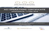 ACI OPERATIONS CERTIFICATE - Homepage | Peter … ·  · 2017-12-04case they looked silly in front of everyone else.” Nick Leeson (Rogue Trader) ... The ACI Operations Certificate