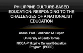 PHILIPPINE CULTURE-BASED EDUCATION: …web.nlp.gov.ph/plcon2018/sites/default/files/philippine_culture... · - The U. P. Cultural Dictionary for Filipinos. ... history ,heritage,