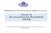 Year 9 Assessment Booklet 2018 - Maitland Grossmann High ... · EN5-2A EN5-3B EN5-9E 25 Term 2 Week 9 3 Genre Essay Task EN5-1A EN5-6D 25 Term 3 Week 8 4 Cultural Perspective Opinion