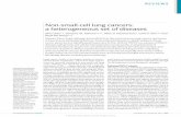 Non-small-cell lung cancers: a heterogeneous set of … · Non-small-cell lung cancers: a heterogeneous set of diseases ... discovery and validation of somatic ... AZD4547 and BGJ398
