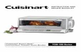 INSTRUCTION AND RECIPE BOOKLET - images-na.ssl … · Cleaning and Maintenance ... kitchen counter! And it’s ... broiling, top browning or toasting, Cuisinart promises perfect results