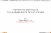 Blender and architecture from archaeology to hi-tech …download.blender.org/documentation/bc2005/covino_full_papers.pdf · Blender and architecture from archaeology to hi-tech projects