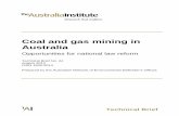 Coal and gas mining in Australia - The Australia Institute |tai.org.au/sites/defualt/files/TB 24 Coal and gas mining...A better balance is urgently needed. The Australia Institute’s