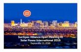 SunSpec Alliance Open Meeting At Solar Power International ...sunspec.org/wp-content/uploads/2016/09/SPI2016.pdf · SunSpec Alliance Open Meeting At Solar Power International 2016