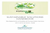 SUSTAINABLE SOLUTIONS HANDBOOK - FCPS …get2green.fcps.edu/pdf/FCPS Sustainable Solutions Handbook.pdf · Equity and Employee Relations Fairfax County Public Schools (FCPS) does