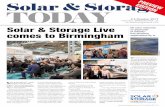 here for the SSL Today Preview - solar … Today Previ… · Solar & Storage Live comes to Birmingham S ... residential market has been ... installer partners as storage appetite