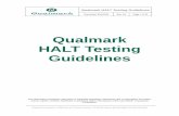 Qualmark HALT Testing Guidelines - Chroma ATE · Qualmark HALT Testing Guidelines. Qualmark HALT Testing Guidelines ...