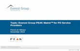 Topic: Everest Group PEAK MatrixTM for PO Service Providers€¦ · assessment of PO service providers based on their absolute market success and delivery ... opportunity assessment