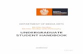 UNDERGRADUATE STUDENT HANDBOOK · 1 | Page DEPARTMENT OF MEDIA ARTS BA Film Studies BA Film Studies with Philosophy UNDERGRADUATE STUDENT HANDBOOK 2016/2017