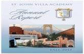 St. John Villa academy adminiStration - sjva.orgsjva.org/cms/sites/default/files/annual report 2013 web.pdfSt. John Villa academy adminiStration Sr. Lois Darold, ... Sr. Lois Darold