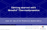 Getting started with Simulis Thermodynamics · Getting started with Simulis ... You can choose for example «UNIFAC VTPR.xud » and click on « open ... • In this example, ...