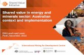 Shared value in energy and minerals sector: Australian ...im4dc.org/wp-content/uploads/2013/07/Shared-Value-in-Energy-and... · Shared value in energy and minerals sector: Australian