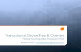 Making Reconfigurable Hardware Work Device Tree & Overlays! Making Reconfigurable Hardware Work Pantelis Antoniou