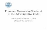Proposed Changes to Chapter 6 of the Administrative Codesfgov.org/cmd/sites/default/files/FileCenter/Documents... ·  · 2015-12-09Proposed Changes to Chapter 6 of the Administrative