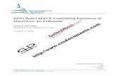 EPA’s Boiler MACT: Controlling Emissions of Hazardous Air ... · EPA’s Boiler MACT: Controlling Emissions of Hazardous Air Pollutants Congressional Research Service Summary On