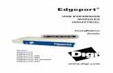 USB EXPANSION MODULES INDUSTRIAL … Manuals...USB EXPANSION MODULES INDUSTRIAL Installation Guide Models ... Edgeport USB-to-Serial Converters from Digi International provide ...