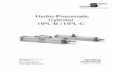 Hydro-Pneumatic Cylinder HPL-B / HPL-C - Specken … · 2.24 Air connection (Forward stroke) 2.3 Piston ... each be fitted with ... is better to use the NC variant as the cylinder