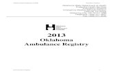 Oklahoma Ambulance Registry - Welcome to Oklahoma's ... Amb Registry Final.pdf · Oklahoma Ambulance Registry ... have met the minimum standards as required by the Oklahoma Emergency