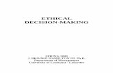 BUSINESS ETHICS DECISION MAKINGruby.fgcu.edu/courses/Hrogers/BusEthics/files/Reading - BUSINESS... · DECISION-MAKING SPRING 2000 ... Three Levels of Ethical Problems: systemic, ...