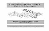 Consolidation of Grade 6 EQAO Questions - … · Consolidation of Grade 6 EQAO Questions Data Management and Probability Compiled by Devika William-Yu (SE2 Math Coach)
