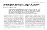 Environmental Health Perspectives Demographic Variation ...€¦ · the exploration of the carcinogenic potential of the microchemical environment. ... Theworld's largest ... dustries