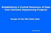 Establishing a Central Resource of Data from Genome ... · Establishing a Central Resource of Data from Genome Sequencing Projects ... Selection of Primary Phenotype Age Range