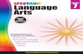 Language Arts GRADE 7 Language - Carson-Dellosaimages.carsondellosa.com/media/cd/pdfs/Activities/...6 Spectrum Language Arts Chapter 1 Lesson 1 Grade 7 Grammar: Parts of Speech NAME